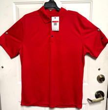 Nike Shirt Men  s L Red Micro Pique 2.0 Polo Golf Dri-Fit New NWT Large
