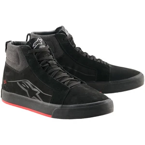 Alpinestars Ride-63 Leather Motorcycle Riding Shoe Boots - Black / Bright Red