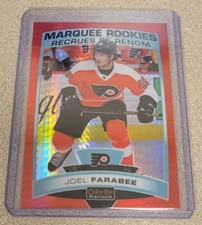 JOEL FARABEE 2019-20 O-PEE-CHEE OPC PLATINUM HOCKEY RED PRISM ROOKIE SP/199 #182