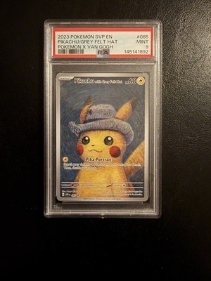 Pokémon Pikachu with Grey Felt Hat SVP Promo 085 EN Regular PSA 9