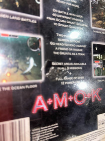 Amok (Sega Saturn, 1997) Brand New, Factory Sealed with Some Tears~
