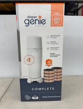 Diaper Genie Complete Diaper Pail with 8 Refill Bags, 1 Carbon Filter Gift Set