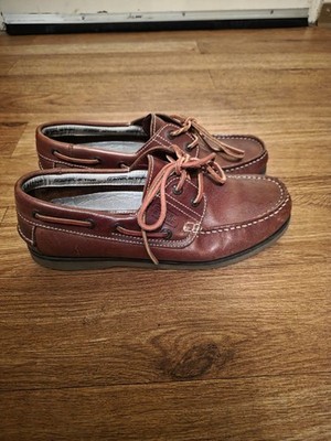 CAMEL Active Men's Leather Shoes Moccasins Slip On Boat Shoes Loafers Size 7.5