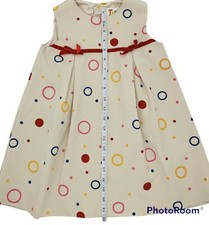 Vintage Girls Retro Party Dress 3-4 Yrs Med Summer Polka Dot Tatyana Sleeveless