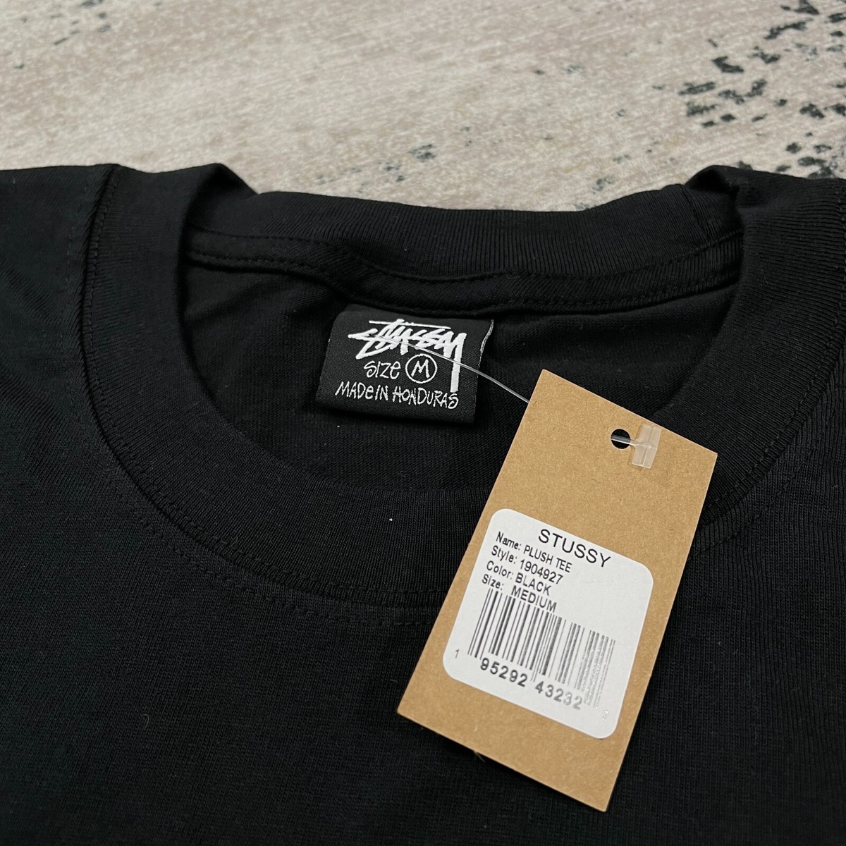 【STUSSY】PLUSH TEE ブラックXL★即発送OK★ OG Stussy Plush Tee in Black | eBay