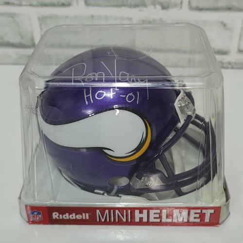 Riddell Ron Yary Signed Mini Helmet Vikings HOF 01 Autographed ...