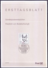 Germany 1996 FDS, ETB, Friedrich von Bodelschwingh Theologian
