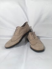 COLE HAAN ZEROGRAND WINGTIP OXFORD BARELY SUEDE SIZE 8