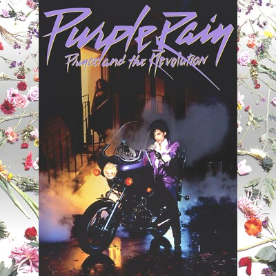 Princeプリンス「Purple Rain」付属ポスター Prince Purple Rain Deluxe Edition 12x12 Album Cover Replica Poster