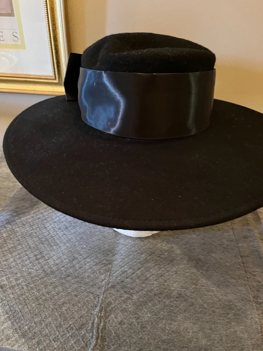Plaza Suite Fedora Hat 100% Wool FELT Vintage MADE IN USA O  display picture 3