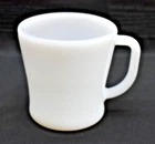 Vintage Fire King Heat Proof - White Milk Glass - Coffee Cup Mug (100)