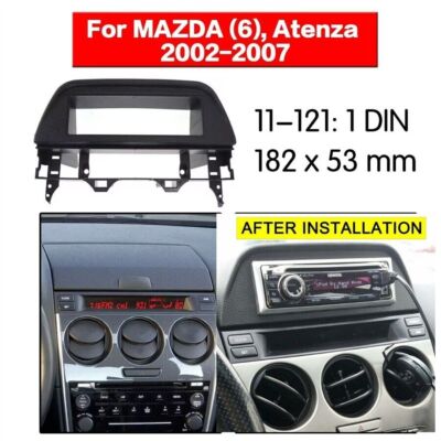 1 Din Fascia Fits For Mazda 6/Atenza 02-07 DVD Dash Mount Trim Kit