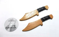 Training Knife Wooden Trainer Tactical Weapons Defense DVD MMA
