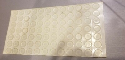 Bumper Specialties bs-41 Clear Bumpers 11/16'' Diameter by 3/16'' thick 84pc/Sheet
