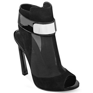 guess peep toe booties