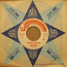 SAM MOST *Jungle Fantasy* PLOP-PLOP BOOM Jazz 45 on BELL 955 PROMOTIONAL COPY