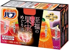 Kao Corporation Bab Blissful Fruit Bath 12 Tablets x 5 Set Bath Salt Tablet
