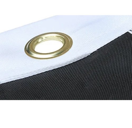 Bandera negra delgada línea roja de bomberos bordada de doble cara de 3'x5 - Imagen 5 de 10