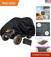 Waterproof ATV Cover,Small 420D Heavy Duty Quad Cover Protects 4 Wheeler from...