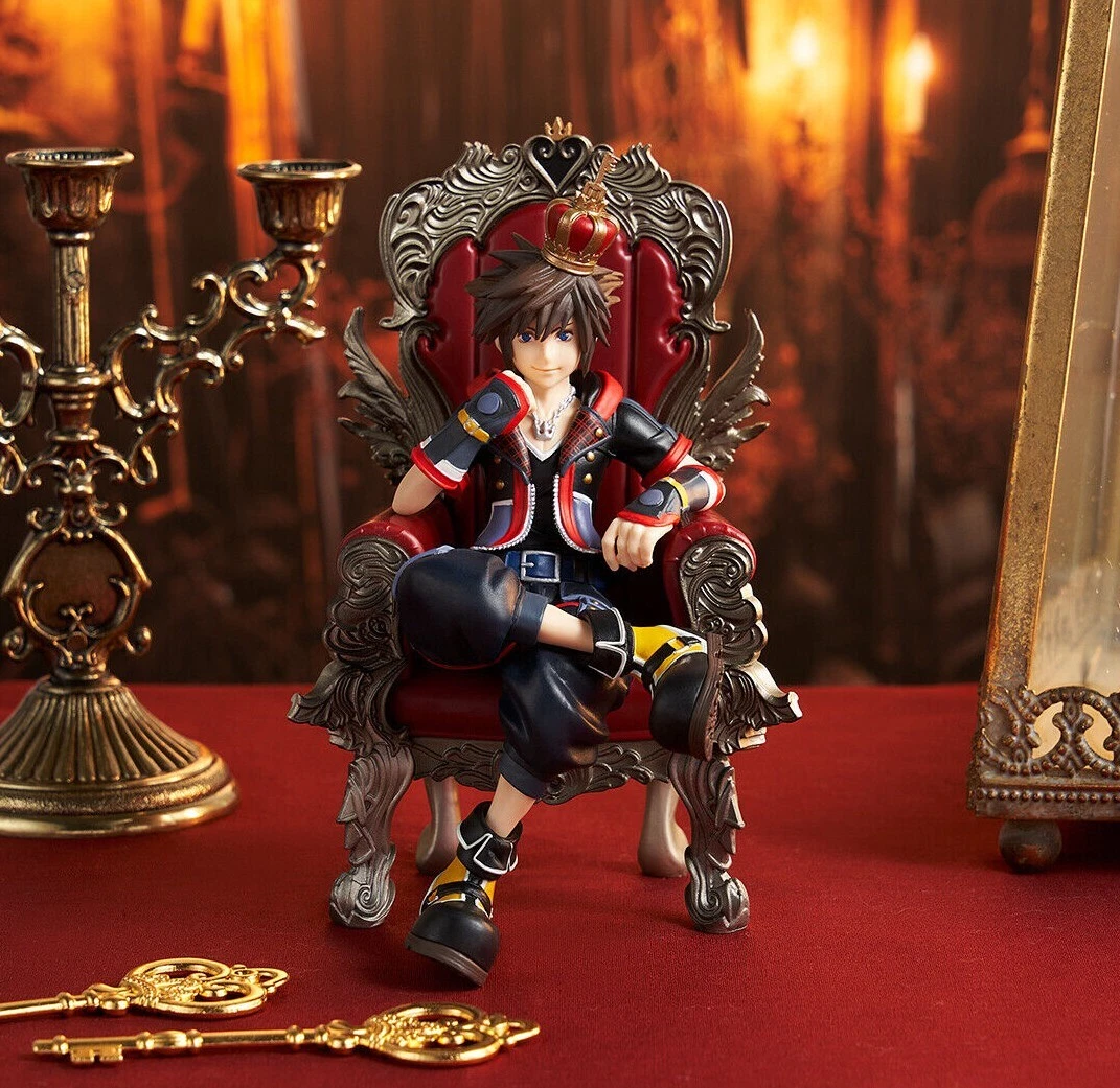 RARE Kingdom Hearts 20th Anniversary Sora Kairi Statue Figure SET Exclusive  JP