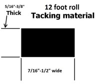 Universal convertible top tack strip (1/2"-7/16") wide X (5/16"-3/8") thick 12ft