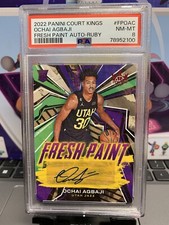 2022-23 Court Kings Fresh Paint Ruby #15 Ochai Agbaji Auto /99 