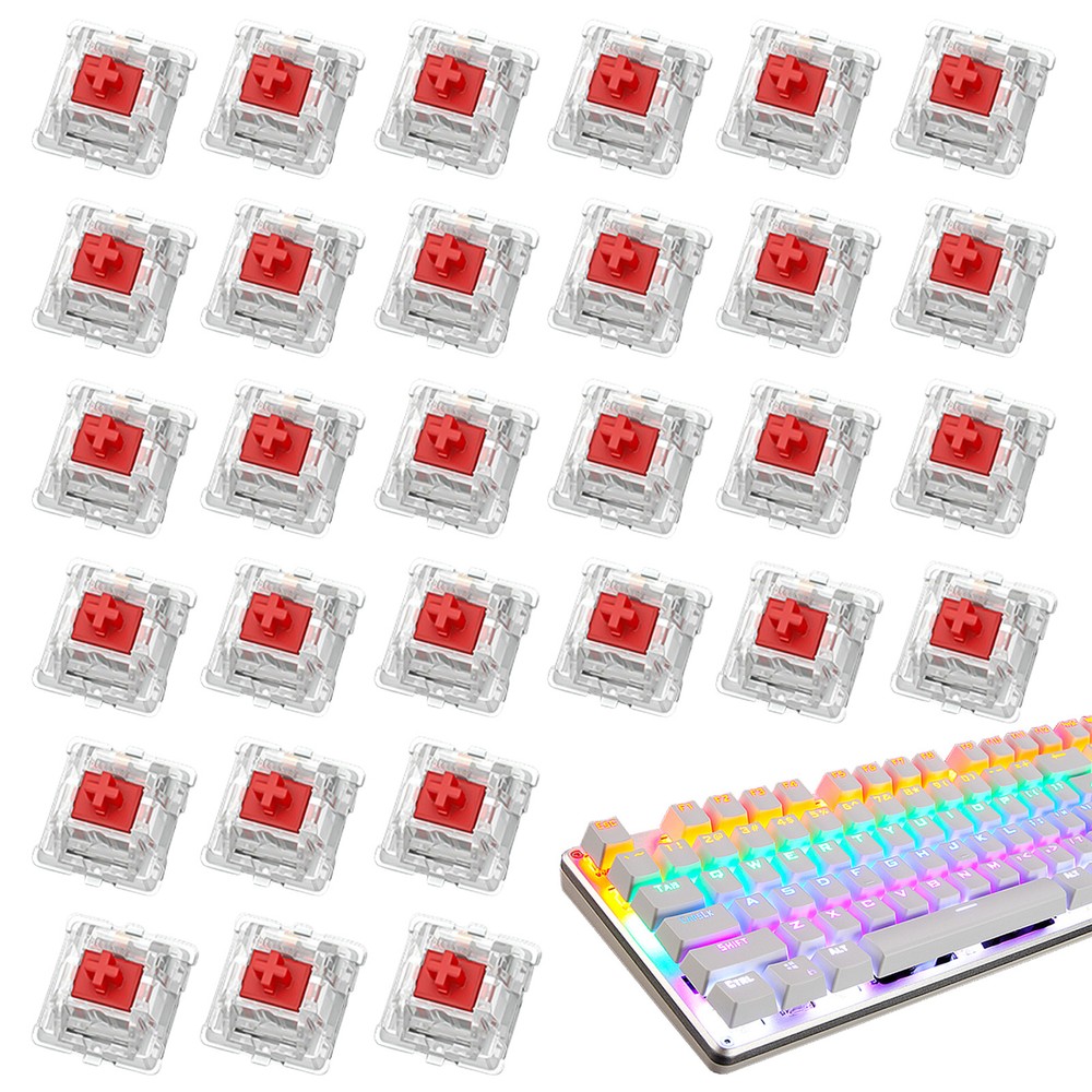 30Pcs DIY Mechanical Keyboard Replacement Switch Axes for Custom Builds