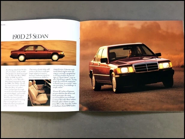 1986 Mercedes Benz Brochure Catalog 190E 2.3-16 300D 420SEL 560SEL 560SL 560SEC - Image 3 of 4