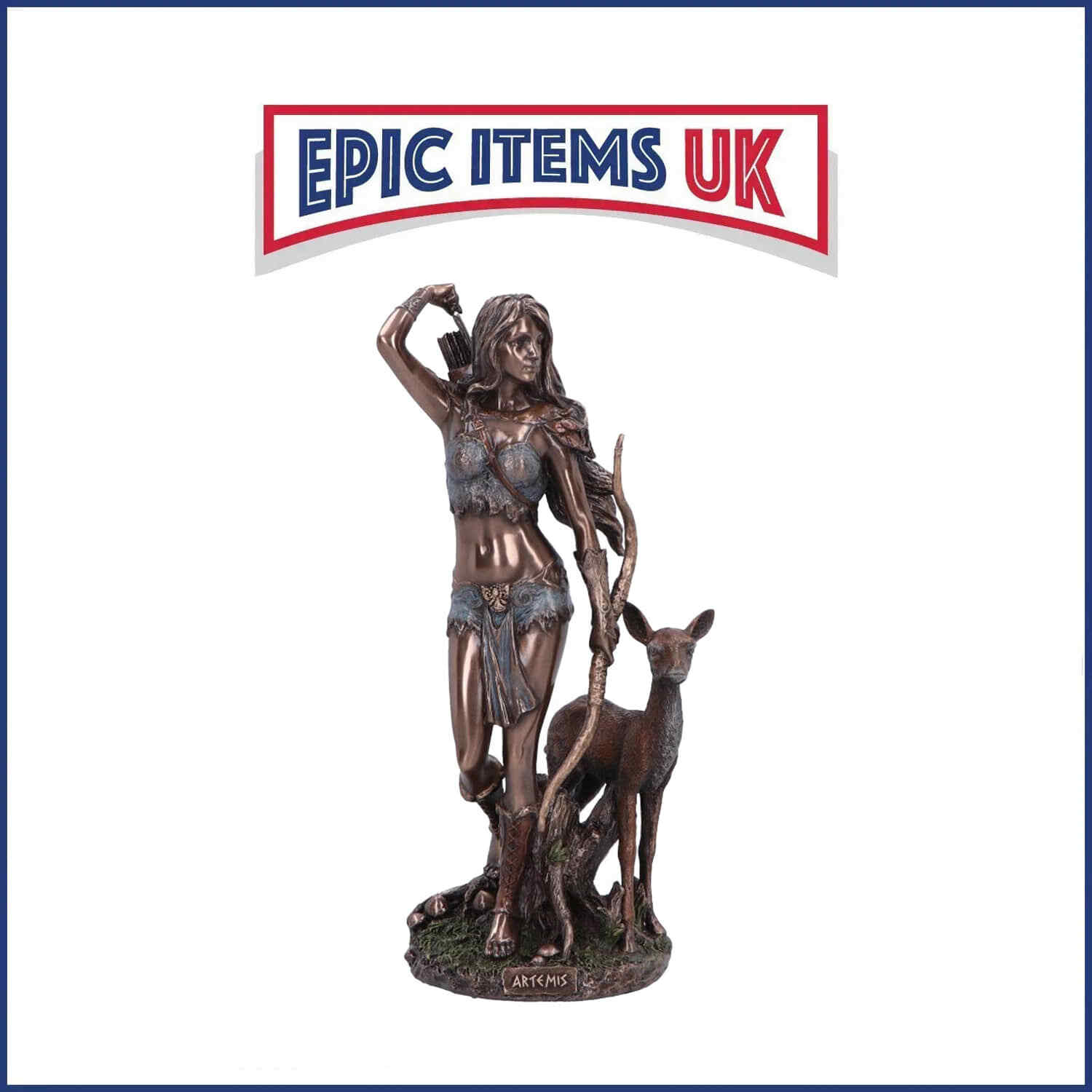Nemesis Now Artemis Greek Goddess of the Hunt Bronze Figurine - IN STOCK