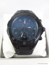 NEW Michele Jelly Bean Tahitian Black Watch MWW12F000104 NWT + Box