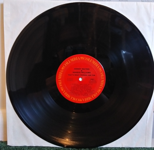 Johnny Mathis & Deniece Williams – That's What Friends Are For Vinyl 1978 LP - 第 3/3 張圖片
