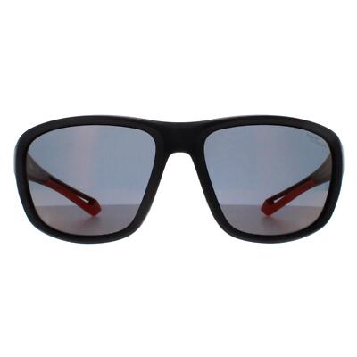Polaroid PLD 7049/S 8LZ BG schwarz-orange-rot Spiegel polarisierte Sonnenbrille 