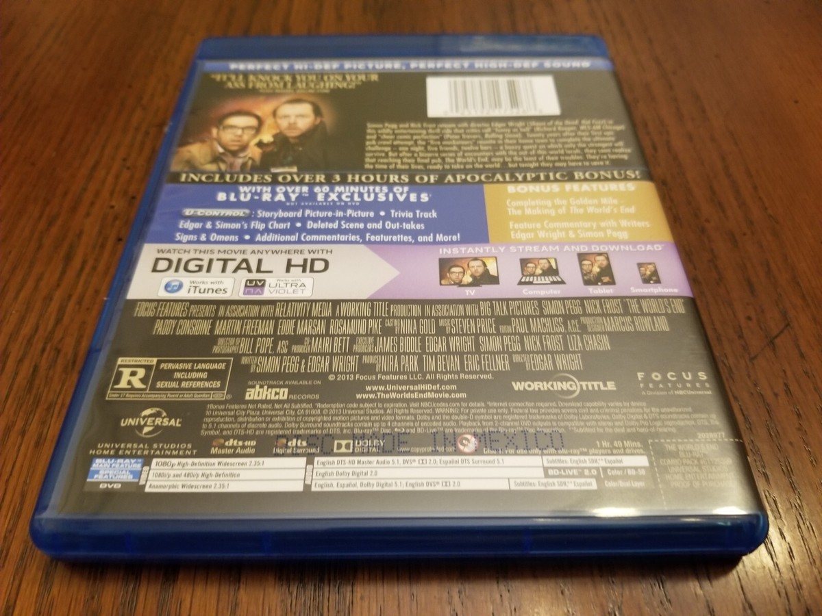The World's End (Blu-ray, 2013), Simon Pegg, Nick Frost, LIKE NEW