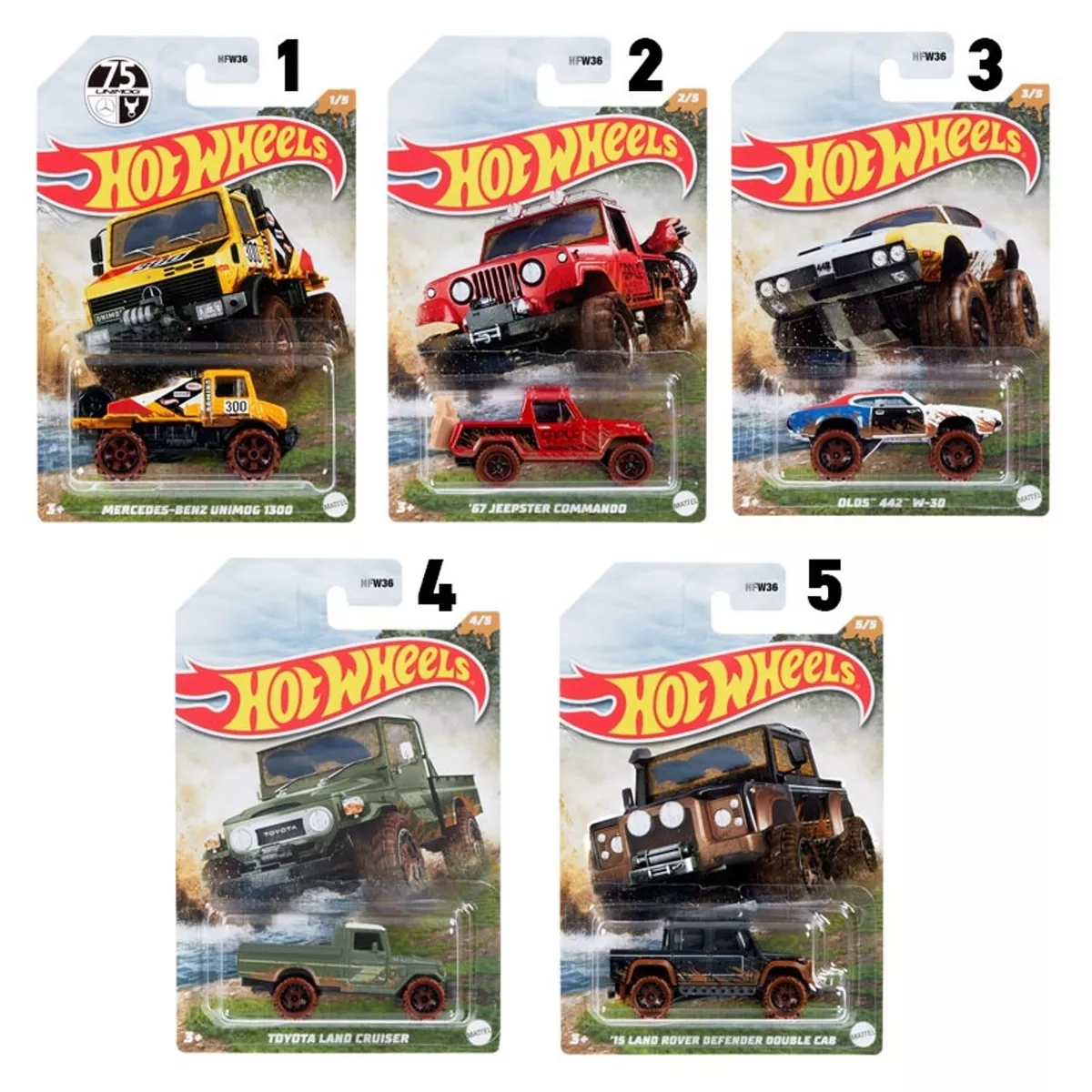 Hot Wheels Kit com 2 Carrinhos - Mattel