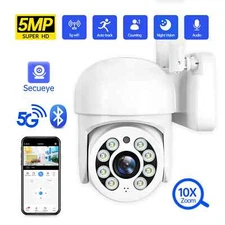 5MP Mini PTZ IP Cameras Wifi Human Detection Night Vision Outdoor CCTV Cameras