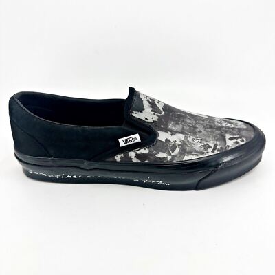 Vans Classic Slip On Jim Goldberg Black Wall Mens Size 9 Amputee Right Shoe Only