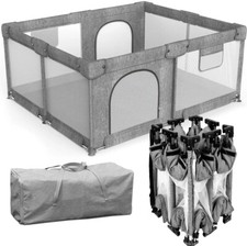 Foldable Baby Playpen,Collapsible Playpen for Babies and Toddlers, Extra Larg...