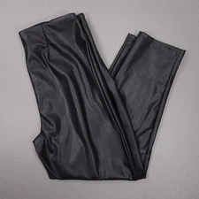 NEW Fabletics Vegan Leather Legging High Rise Womens XL Short Black 25" Ins NWT