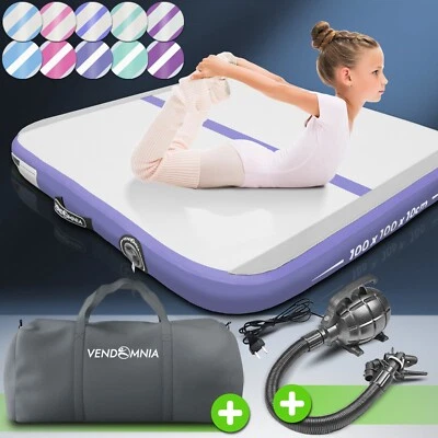VENDOMNIA Track 1 2 3 4 aufblasbar mit Pumpe Air Turnmatte Tumbling Gymnastikmatte