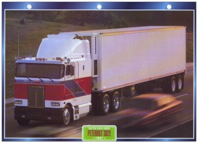 C2/ KARTONSTECKER LKW SERIE TRAKTOR KABINE US 1997 PETERBILT 362E