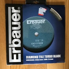 Erbauer Turbo Jet Diamond Tile Disc 350 x 25.4mm Not Bosch, Stihl, Makita
