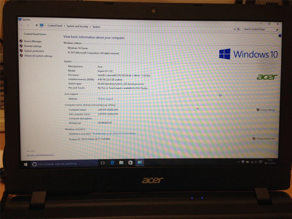 Acer Aspire ES 13 ES1 332 N16Q7 13.3 LED Pantalla LED GENUINA N133BGE-EAB Nueva Foto 2 de 4