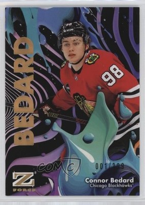 2024-25 Skybox Metal Universe Z-Force Rave /399 Connor Bedard #3 1os2