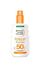 Garnier Ambre Solaire Hydra 24H Protect SPF50 Suncream Spray 150ml New 59.80 per litre