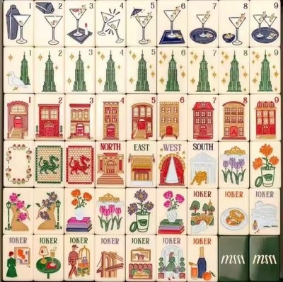 Empire State of Mahj Mahjong Tiles + Free storage bag