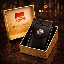 IMCO Leather Case for 6600 6700 6800 Lighter Cover Genuine Leather Holder..