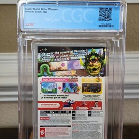 Super Mario Bros Wonder CGC 9.8 A++ 1st Print Nintendo Switch Graded 120234A