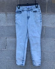 Judy Blue Slim Fit Acid Wash Light Jeans 3/26 High Rise Stretch 90s Y2K Inspired