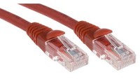 Kabel Kat. 5E U/Utp Czerwony 1M RS Components