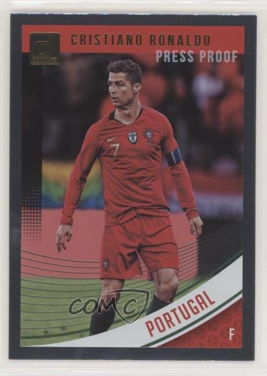 2018-19 Panini Donruss Press Proof Silver Cristiano Ronaldo #158 0z6